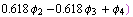 0.618 _2 - 0.618 _3 + _4)