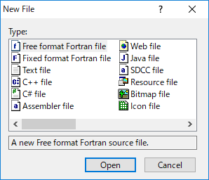 ファイルの種類の選択